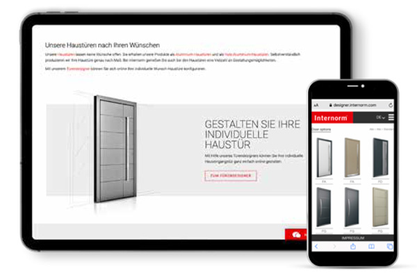 Online-Haustürdesigner von Internorm