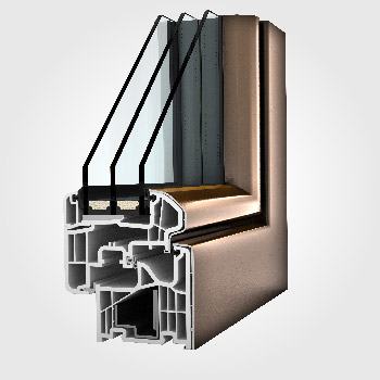 KF 310 uPVC-aluminium window