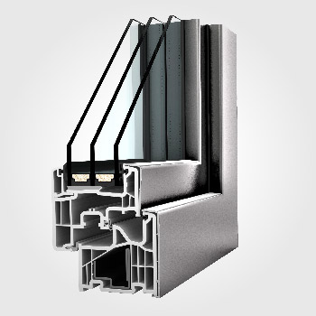 KF 310 uPVC-aluminium windows