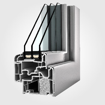 UPVC/aluminium window