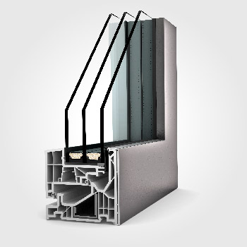 uPVC-aluminium windows KF 520